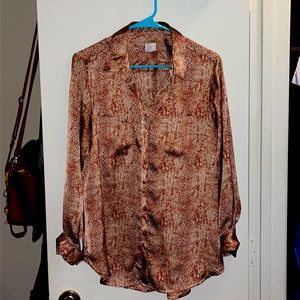 Cheetah blouse size L